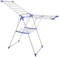 Cloth Dryer Rack White/Blue Cloth Drying Stand