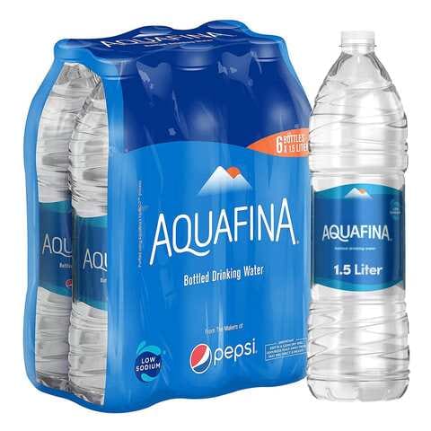 أكوافينا مياه معبأة للشرب 1.5 ليتر حزمة من من 6