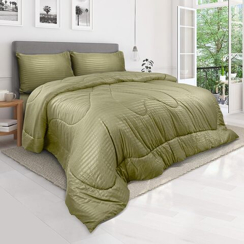 Green comforter deals set full