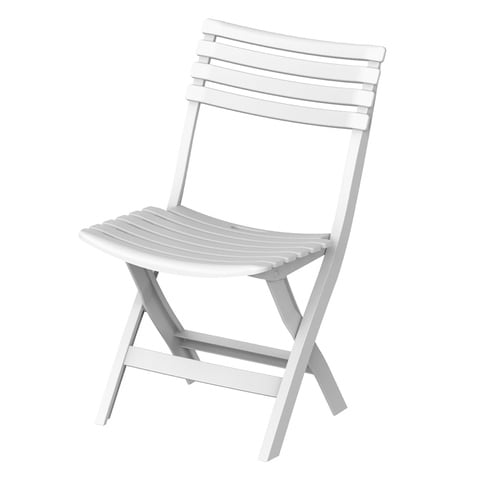 Cosmoplast Foldable Chair And Table White Pack of 3