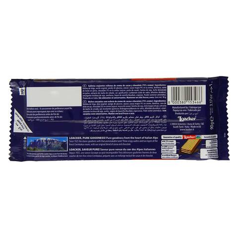 Loacker dark deals chocolate wafer