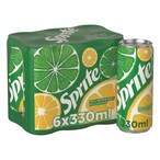 اشتري سبرايت ريغيولر مشروب غازي بنكهة الليمون علبة 330 ملل حزمة من 6 في الامارات
