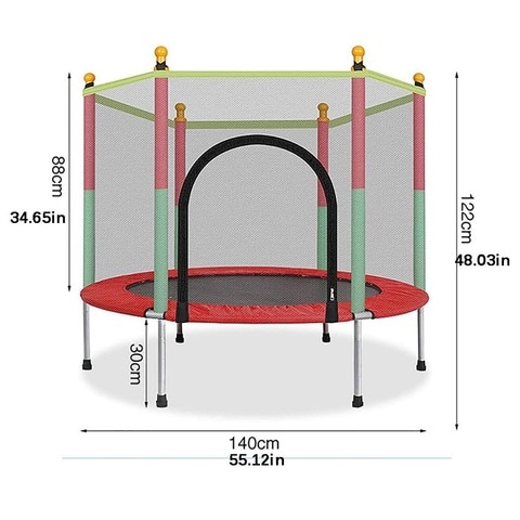Xiangyu Indoor Trampoline, Kids Adult Bouncer, Baby Jumper, Children Bouncers With Guardrail Fitness, Thick Spring, Anti-Skid Shock Absorption For Kids