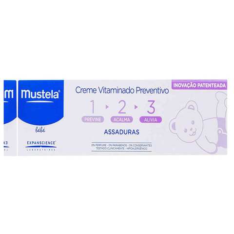 Mustela Baby 1 2 3 Vitamin Barrier Cream White 50ml