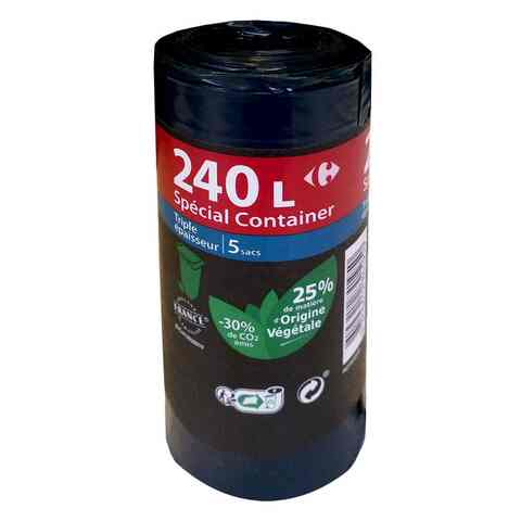 Carrefour Special Container Garbage Bags 240L 5 Bags