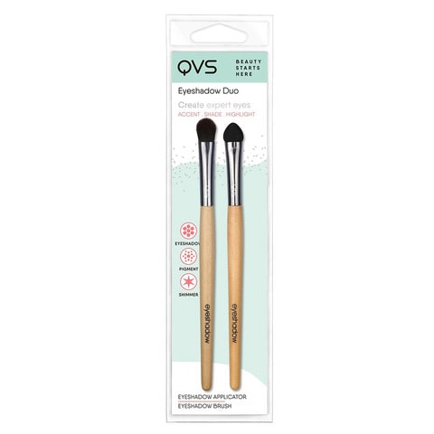 QVS Eyeshadow Brush Set Multicolour 2 PCS