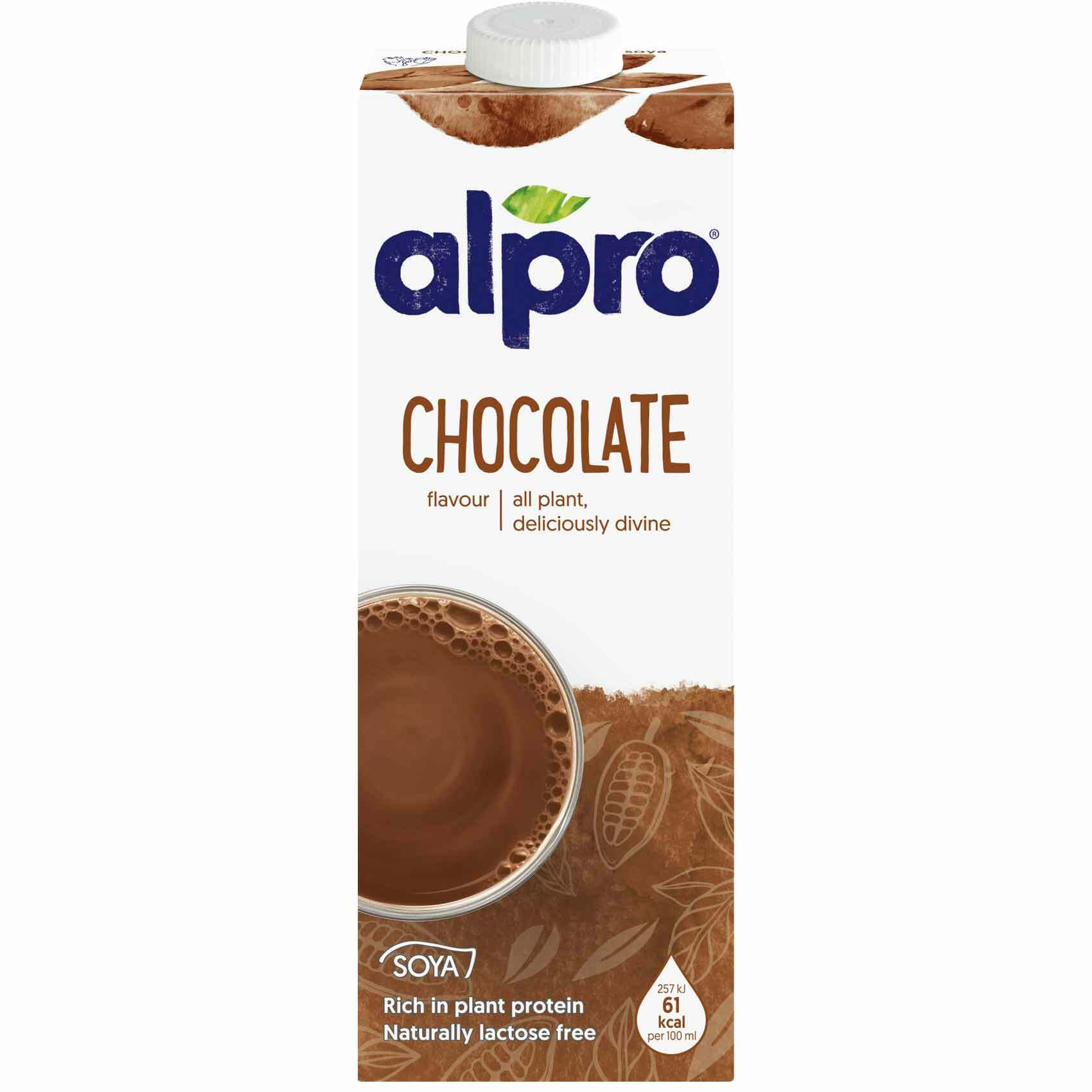 Buy Alpro Chocolate Soya Milk 1L Online Shop Fresh Food on Carrefour UAE