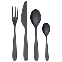Tillagd - 24-Piece Cutlery Set, Black