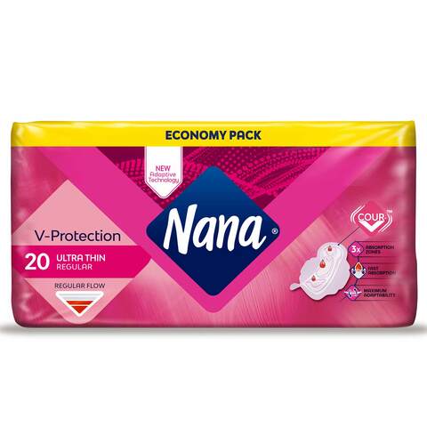 Nana Women Pads Economy Pack Ultra Thin Regular 20 Pads