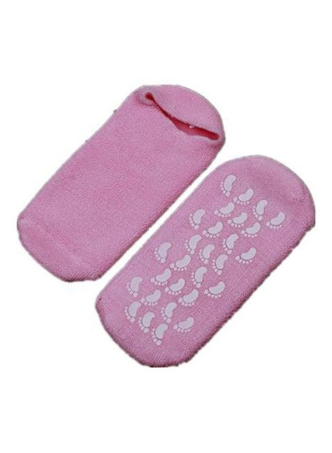 Generic Moisturizing Treatment Gel Spa Socks Pink price in UAE