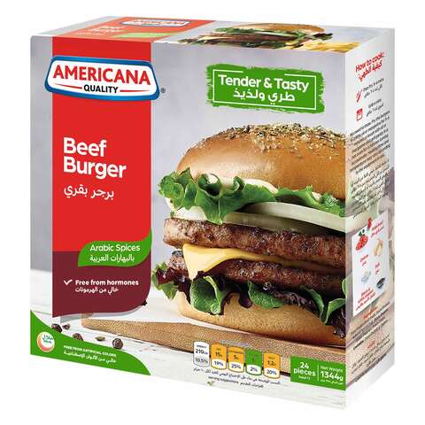 Americana 24 Beef Burger Arabic Spices 1344g