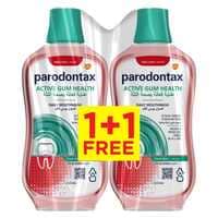 Parodontax Active Gum Health Daily Mouthwash Fresh Mint 500ml Pack of 2