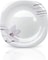 Royalford Opalware Dessert Plate RF11240 8.5&quot; White Plate With Elegant Floral Print Non-Toxic And Hygenic Food-Grade Material Dishwasher And Freezer Safe Serveware Dinnerware One Piece