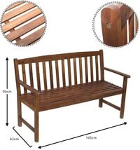 YATAI 3 Seater Harmony Wooden Bench