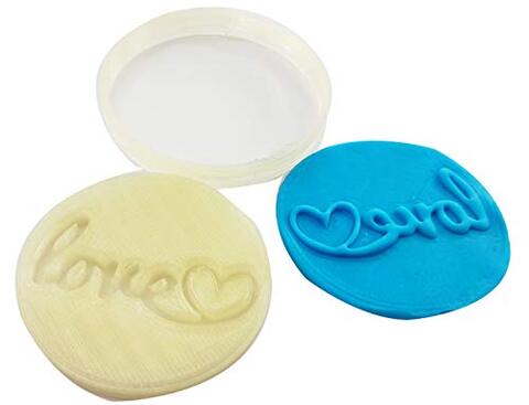Generic Love&quot; Inscribed Cookie Fondant Cutter Imprint Emboss Stamp Sugarcraft Bakeware Tool
