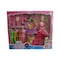 Girl Beautiful Fashion Doll Set With Accessories Multicolour