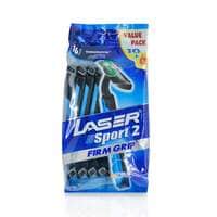 Laser Sport 2 Firm Grip Razor Value Pack 16 pieces