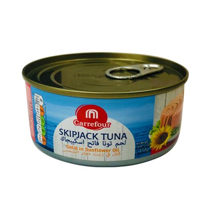 Carrefour Skipjak Tuna Sunflower Oil 170GR
