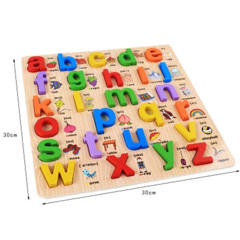 Buy Kid S Puzzle Letters Learning Educational Wooden Alphabet Puzzles Toy Online Shop Toys Outdoor On Carrefour Uae