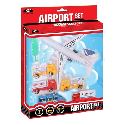 Power Joy Airport Playset GT-C8436 Multicolour Pack of 7