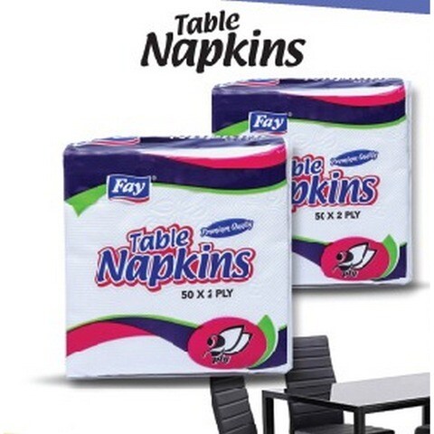 Fay Table Napkins (2Ply x 50 Tissues)