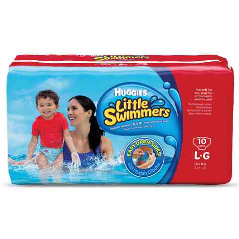 Huggies Little Swimmers Swim Pants Diaper Size Large  10 Swim Pants
