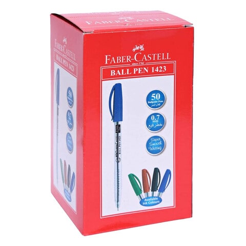 Faber-Castell Ballpoint Pen 1423 Blue 0.7mm 50 PCS