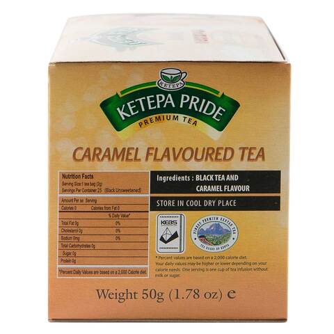 Buy Ketepa Pride Caramel Tea Bags 2g x 25 Pieces Online - Carrefour Kenya