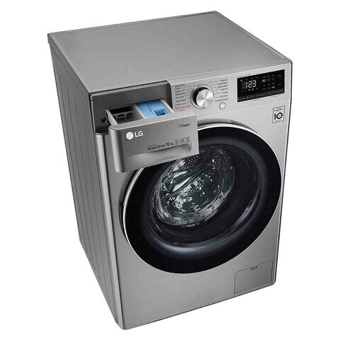 LG Front Loading Washer 10kg F4V5RYP2T Silver