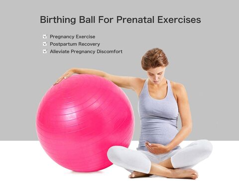 Exercise Ball by RDX, Yoga, Pilates, Gym Ball, Anti-Burst, Birthing,  Pregnancy