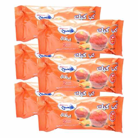 Al Faysal Orange Cup Cake 65g x Pack of 6