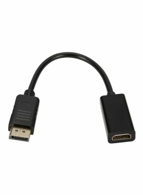 Generic Display Port Male To HDMI Female Cable Converter Black