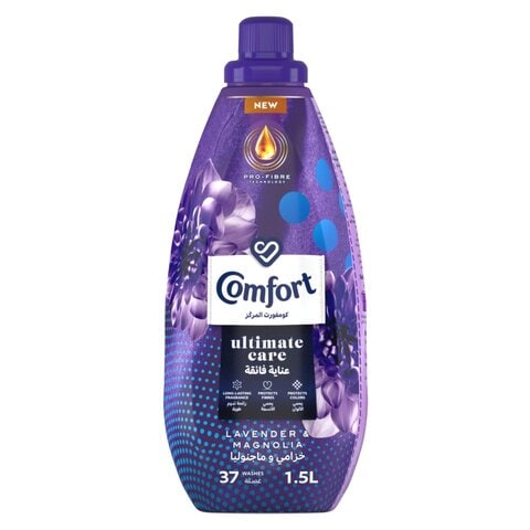 Comfort Ultimate Care Concentrated Fabric Softener Lavender And Magnolia Purple 1.5L
