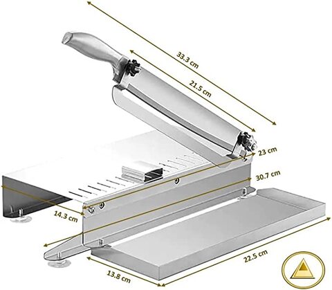 Manual Meat Slicer Cutter Chicken Cutter Stainless Steel Machine for Lamb  Chops Beef Fish Vegetable Meat Chopper 