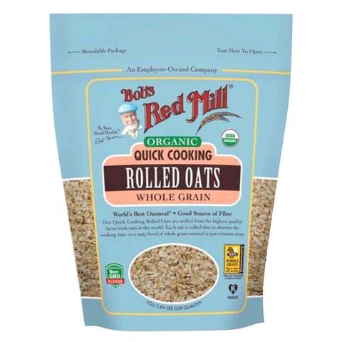 Bobs Red Mill Quick Cooking Rolled Oats Whole Grain 907g