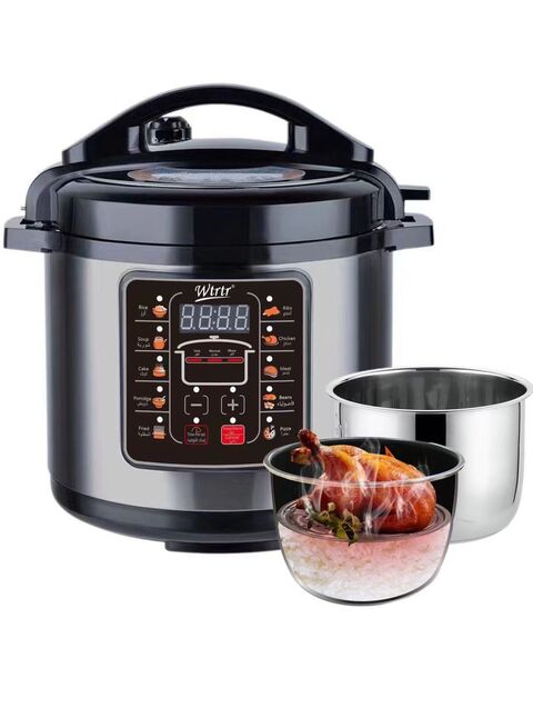 Wtrtr 7L Stainless Steel With 2 Pots Electric Pressure Cooker