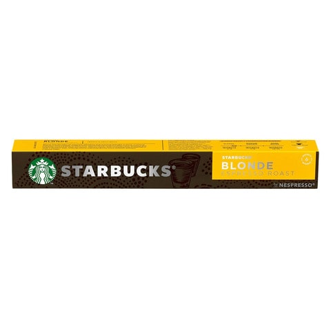 Starbucks Blonde Espresso Roast By Nespresso Coffee (10 Capsules) 53g