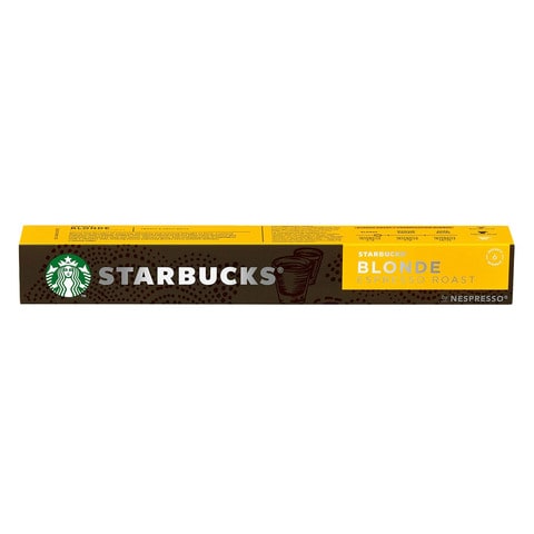 STARBUCKS By Nespresso Creamy Vanilla Flavoured Coffee Blonde 10 Pods, 51G,  Capsule