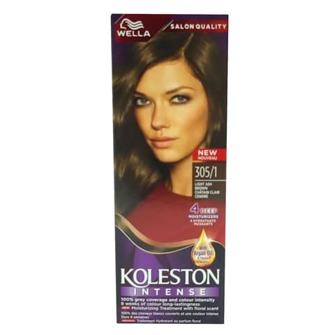 Buy Wella Koleston Intense Hair Color 305/1 Light Ash Brown Online - Shop  Beauty & Personal Care on Carrefour Lebanon