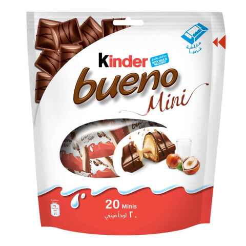 كيندر بوينو ألواح شوكولاته الحليب في ويفر مع كريمة البندق 108 غرام