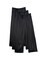 3- Pieces Full Length Soft inner Pants Trousers Silk 100% with Elasticised Waistband Women Black M
