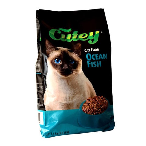 كيوتي طعام قطط أسماك المحيط 1.5 كج