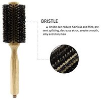 Wooden Round Hair Brush for Hair Styling with Natural Soft Bristle Anti-Static Hair Brush Hairdressing Tools (WB868 - 26)