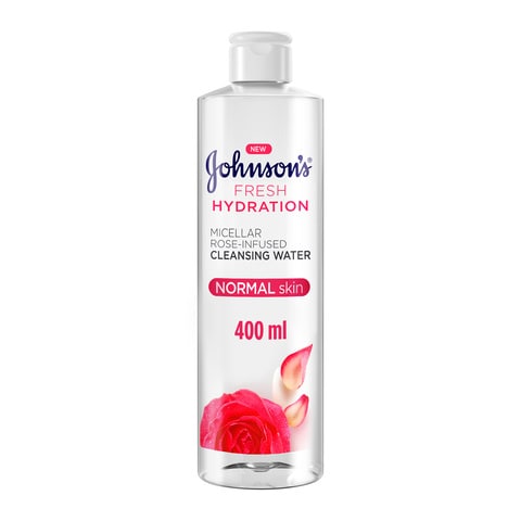 Johnsons Fresh Hydration Micellar Rose-Infused Cleansing Water Clear 400ml