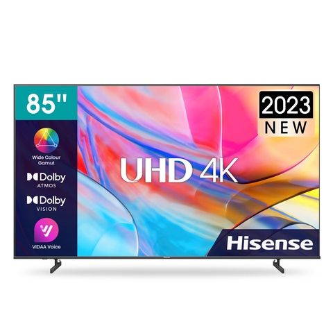 Hisense 85A6BTUK (85 Inch) 4K UHD Smart TV, with Dolby Vision HDR, DTS  Virtual X, , Netflix, Disney +, Freeview Play and Alexa Built-in