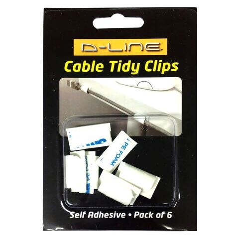 D-Line Cable Clips 6 Pieces