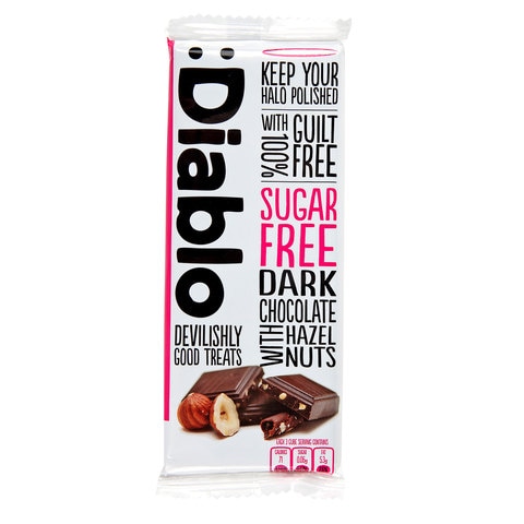 Diablo Sugar Free Dark Chocolate With Hazelnut 85g
