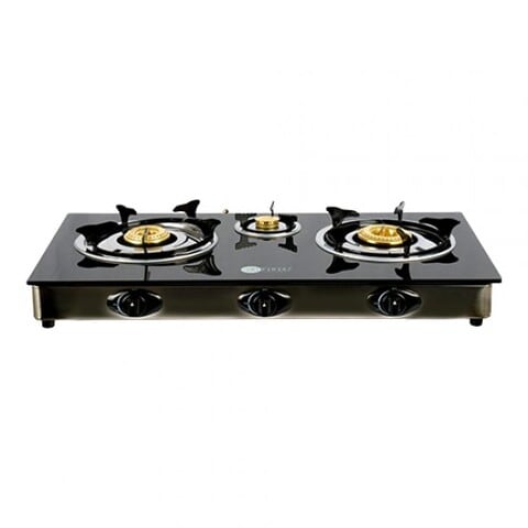 Buy AFRA Japan Three Burner Gas Stove, Compact Design, Tempered Glass, Easy-To-Clean, Heat Resistant, Shock Resistant, G-MARK, ESMA, ROHS, and CB Certified, 2 years warranty Online - Shop Electronics & Appliances on