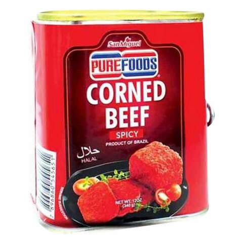 San Miguel Pure Foods Spicy Corned Beef 340g