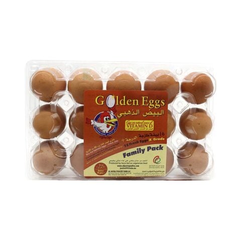 Al Jazira Golden Brown Eggs 15 Pieces